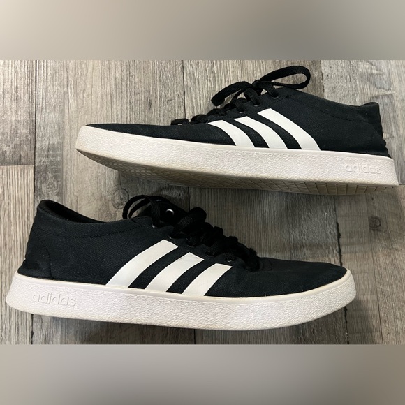 Adidas Easy Vul 2.0 Black and White Sneakers - Picture 1 of 5